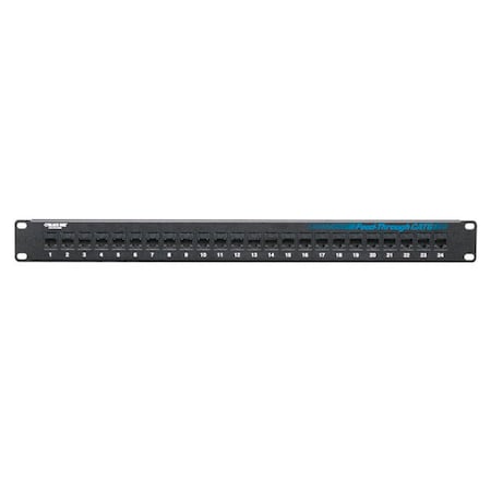 Black Box Cat6 Feed-Through Patch Panel, Unshielde JPM818A